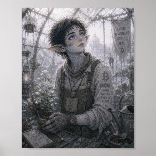 Hoffnung / Gärtner / Glashaus Poster (Vorne)
