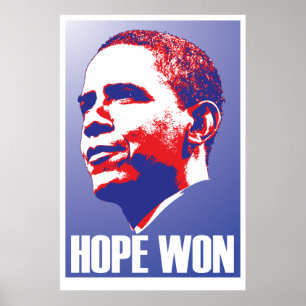Hoffnung gewonnen! - Barack Obama Präsident der Poster