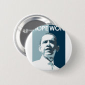 Hoffnung gewonnen button (Vorne & Hinten)