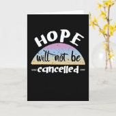 Hoffnung gibt nie auf karte (Gelbe Blume)