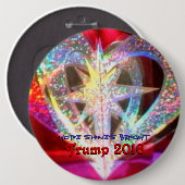 Hoffnung glänzt helles button (Vorne & Hinten)