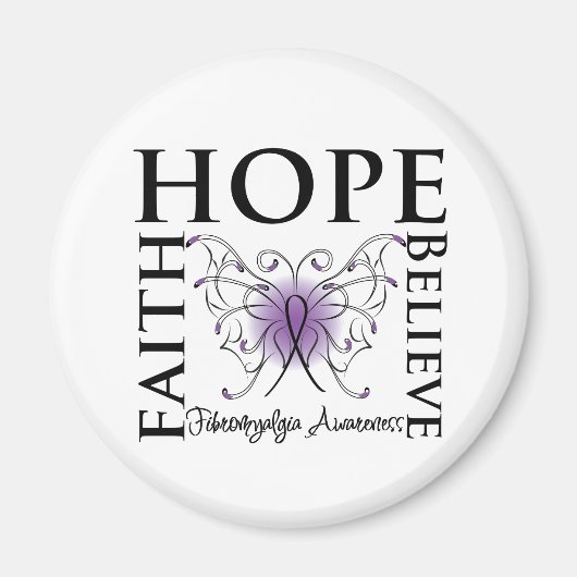 Hoffnung Glaube - Fibromyalgie Magnet (Vorne)