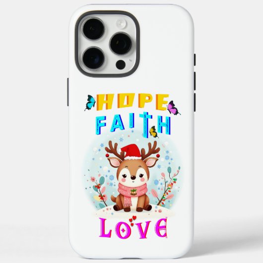 Hoffnung Glaube Liebe Case-Mate iPhone Hülle (Rückseite)