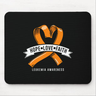 Hoffnung Glaube Liebe Leukämie Blutkrebs-Bewusstse Mousepad