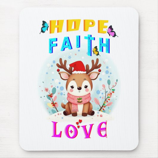 Hoffnung Glaube Liebe Mousepad (Vorne)