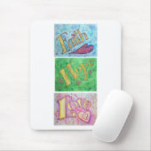 Hoffnung, Glaube, Liebe Mousepad (Vertikal) (Mit Mouse)
