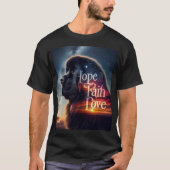 Hoffnung Glaube Liebe Newf T-Shirt (Vorderseite)