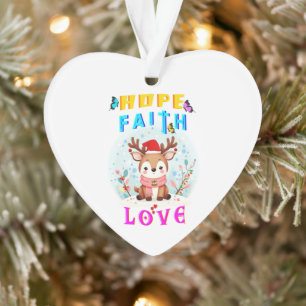 Hoffnung Glaube Liebe Ornament