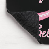 Hoffnung glauben Brush Ribbon Brustkrebs Mousepad (Ecke)