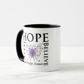 Hoffnung glauben Glauben - Fibromyalgia Tasse (Vorderseite Links)