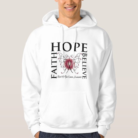 Hoffnung glauben Glauben - Kopf-Hals-Karzinom Hoodie (Vorderseite)