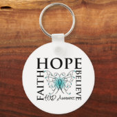 Hoffnung Glauben - polyzystische Nierenerkrankung Schlüsselanhänger (Vorderseite)