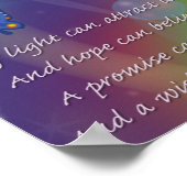 Hoffnung glaubt an den Traum Poster (Ecke)