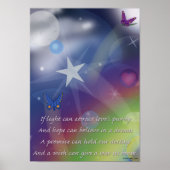 Hoffnung glaubt an den Traum Poster (Vorne)