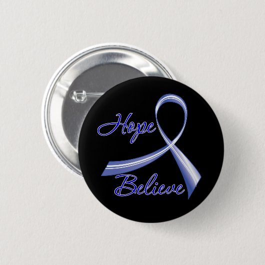 Hoffnung glaubt Colon Cancer Button (Vorne & Hinten)