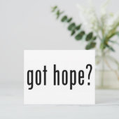 Hoffnung got? postkarte (Stehend Vorderseite)