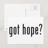 Hoffnung got? postkarte (Vorne/Hinten)