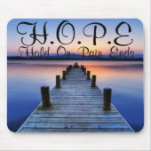 HOFFNUNG Griff auf den Schmerz beendet Mousepad (Vorne)