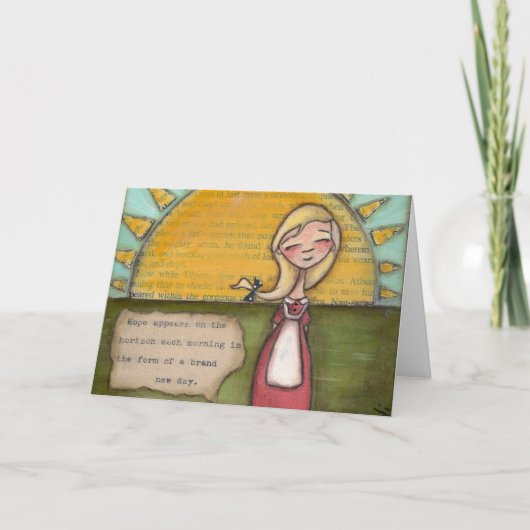 Hoffnung - Gruß an CArd Feiertagskarte (Vorderseite)