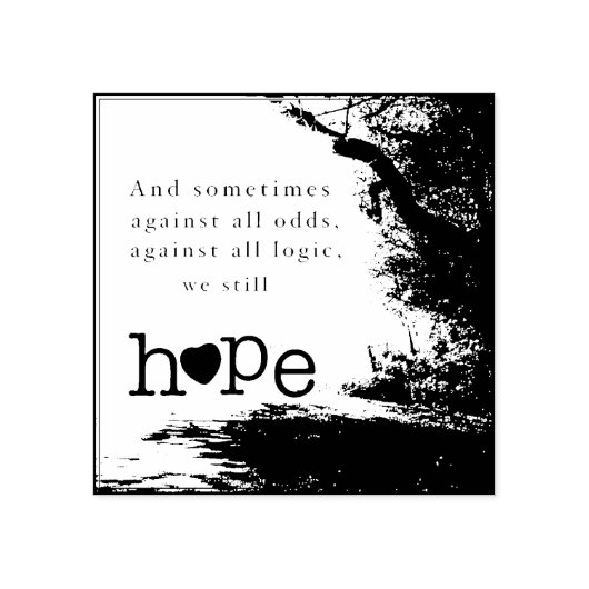 Hoffnung Gummistempel (Prägung)