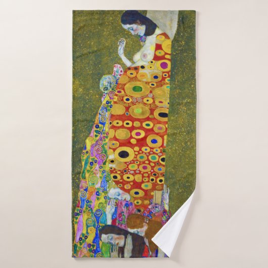 Hoffnung, Gustav Klimt Badehandtuch (Badehandtuch)