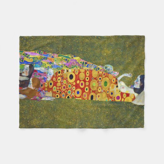 Hoffnung, Gustav Klimt Fleecedecke (Vorderseite (Horizontal))