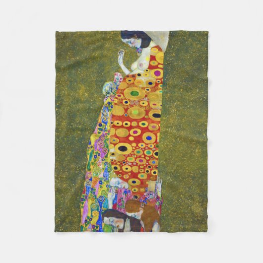 Hoffnung, Gustav Klimt Fleecedecke (Vorderseite)