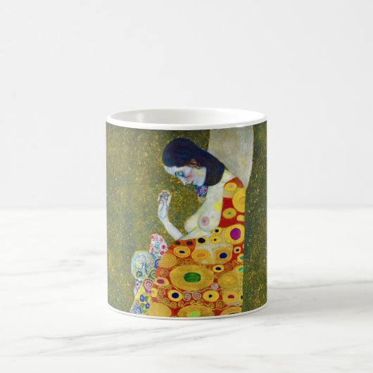 Hoffnung, Gustav Klimt Kaffeetasse (Mittel)