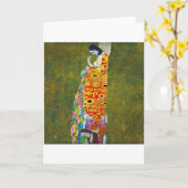 Hoffnung, Gustav Klimt Karte (Gelbe Blume)