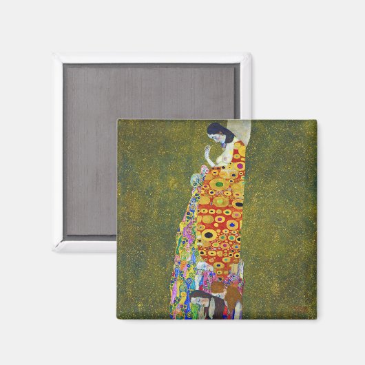 Hoffnung, Gustav Klimt Magnet (Vorderseite/Rückseite)