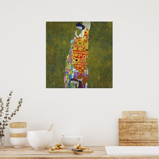 Hoffnung, Gustav Klimt Poster (Küche)