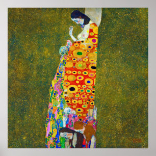Hoffnung, Gustav Klimt Poster