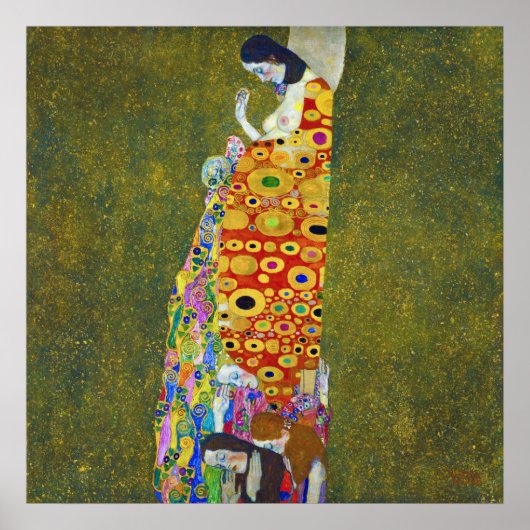 Hoffnung, Gustav Klimt Poster (Vorne)