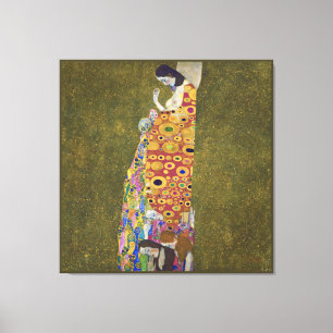 Hoffnung, Gustav Klimt Poster Leinwanddruck