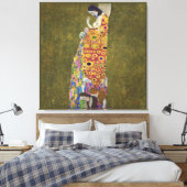 Hoffnung, Gustav Klimt Poster Leinwanddruck (Insitu (Schlafzimmer))