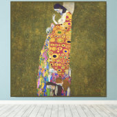 Hoffnung, Gustav Klimt Poster Leinwanddruck (Insitu (Holzboden))