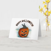 HOFFNUNG HALLOWEEN! KARTE (Gelbe Blume)