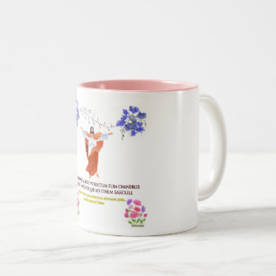Hoffnung hier geboren zweifarbige tasse
