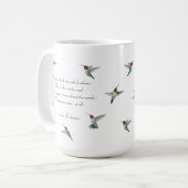 Hoffnung Hummingbird Kaffeetasse (Vorderseite Links)