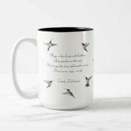 Hoffnung Hummingbird Zweifarbige Tasse
