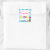 Hoffnung Ihr Sommer ist voller Spaß Quadratischer Aufkleber (Tasche)