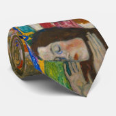 Hoffnung II von Gustav Klimt, Vintager Jugendstil Krawatte (Gerollt)