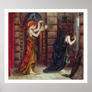 Hoffnung im Gefängnis der Verzweiflung (Öl auf Lei Poster