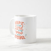 Hoffnung im Herrn Bibelvers Leinwand Kaffeetasse (Vorderseite Links)
