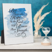 Hoffnung im Herrn - Isaiah 40 Fotoplatte (Seite)