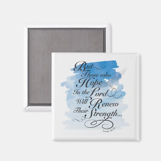 Hoffnung im Herrn - Isaiah 40 Magnet (Vorderseite/Rückseite)