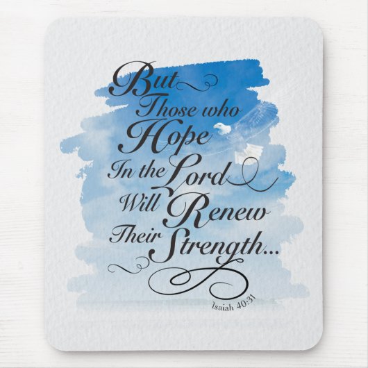 Hoffnung im Herrn - Isaiah 40 Mousepad (Vorne)