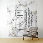 Hoffnung im Lord Scripture Verse: Isaiah 40:31 Wandteppich (Beispiel)