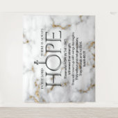 Hoffnung im Lord Scripture Verse: Isaiah 40:31 Wandteppich (Vorderseite)