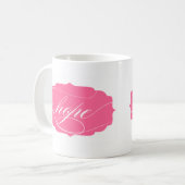 Hoffnung im Rosa Kaffeetasse (Vorderseite Links)